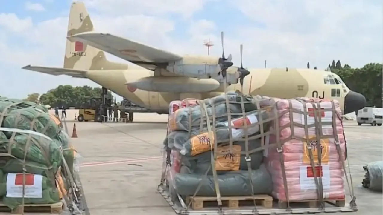Ayuda humanitaria de Marruecos a Gaza