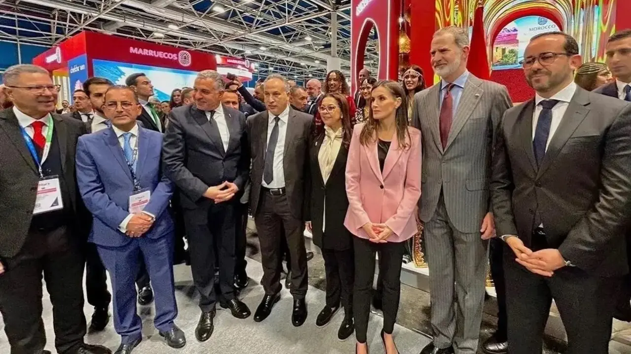 Los reyes de España en el stand de Marruecos en FITUR - Photo MAP