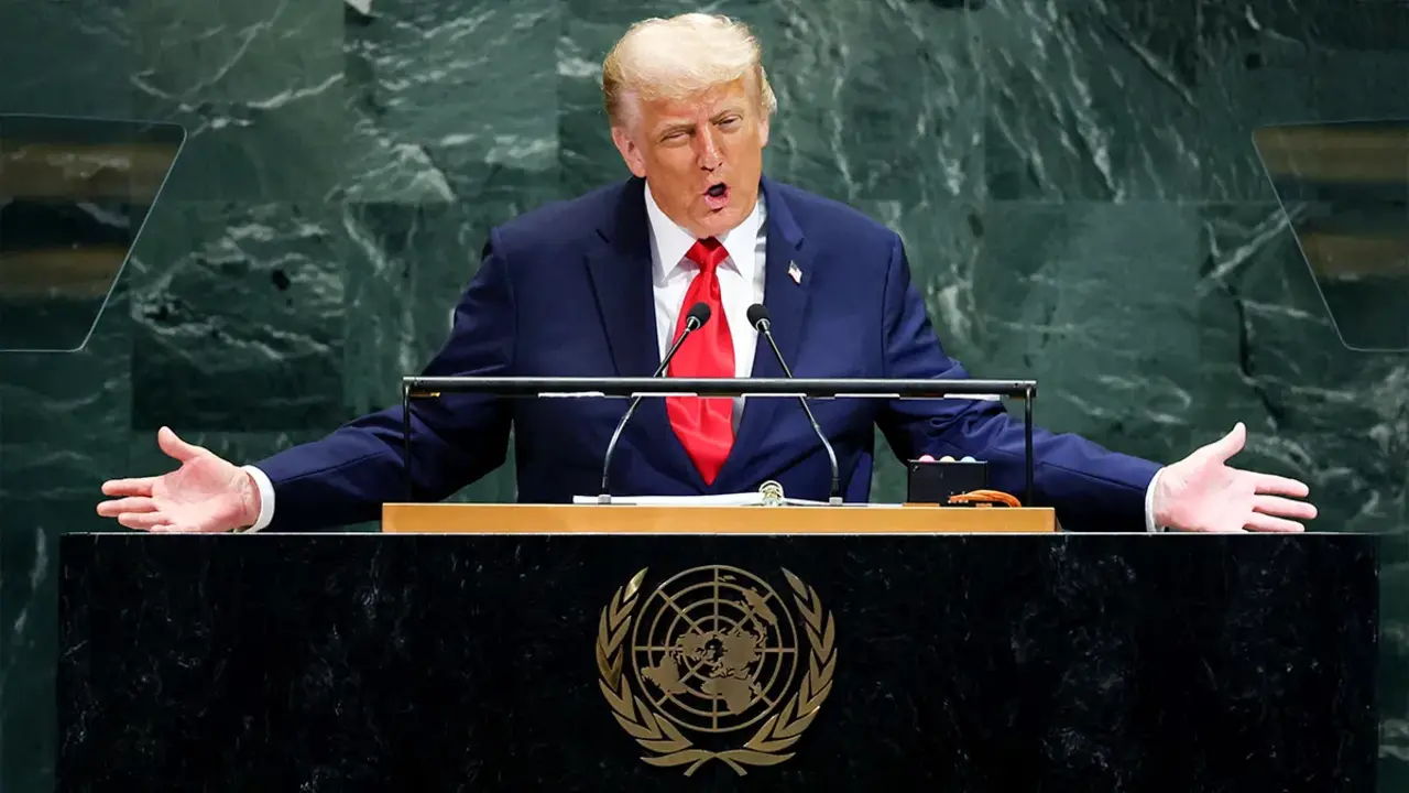 <p>El presidente de Estados Unidos, Donald Trump, se dirige a la 80.&ordf; Asamblea General de las Naciones Unidas en la sede de la ONU en la ciudad de Nueva York, Estados Unidos, el 23 de septiembre de 2025 - REUTERS/ MIKE SEGAR</p>
