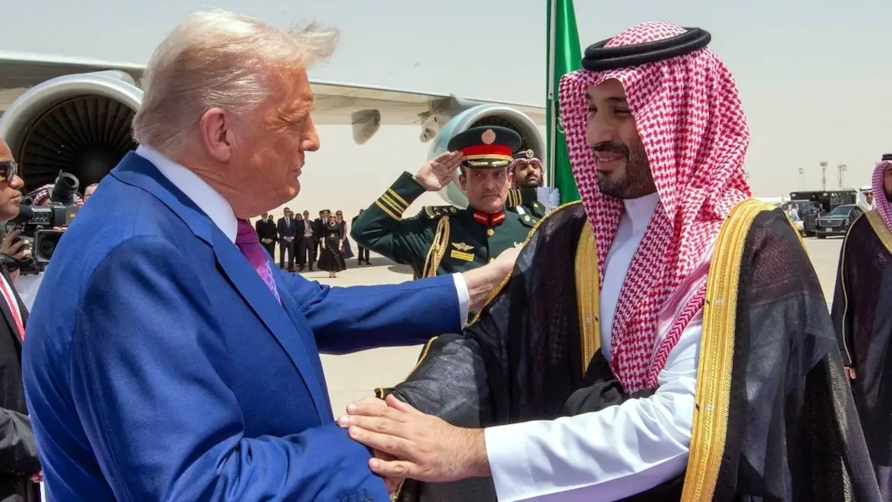 Donald Trump, presidente de Estados Unidos y Mohamed bin Salman, pr&iacute;ncipe heredero de Arabia Saud&iacute;