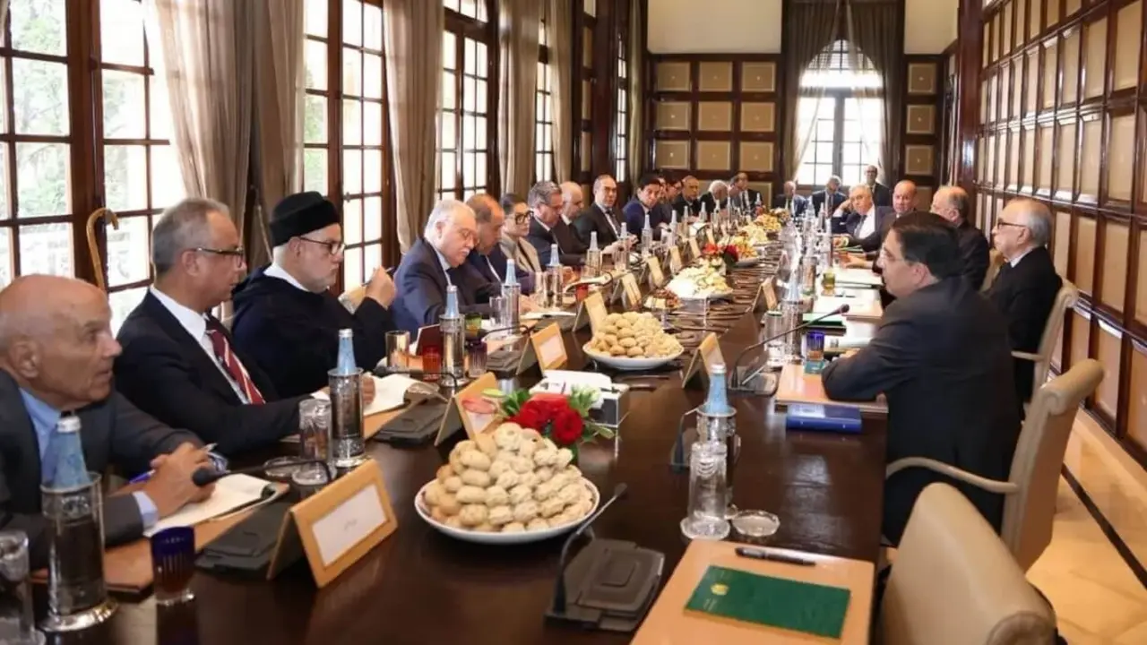 Nasser Bourita en reuni&oacute;n con partidos pol&iacute;ticos de Marruecos