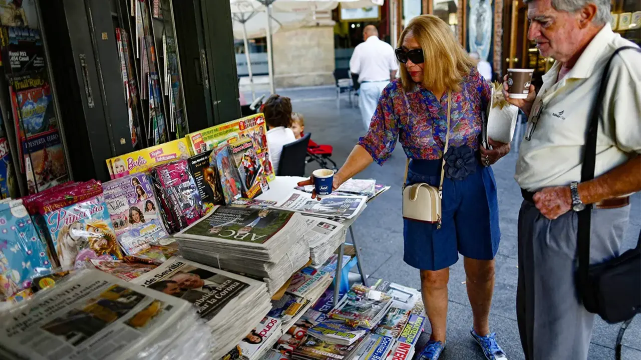 <p>Quiosco de prensa en Espa&ntilde;a - REUTERS/ MARCELO DEL POZO&nbsp;</p>
