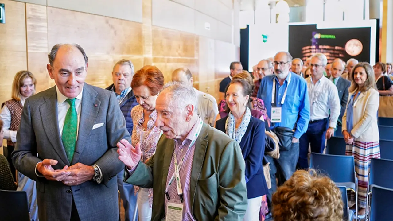 <p>El presidente de Iberdrola, Ignacio Gal&aacute;n, durante la Junta de Accionistas celebrada en mayo de 2025 - PHOTO/IBERDROLA</p>
