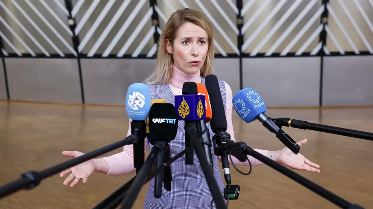 La alta representante de la Uni&oacute;n Europea para Asuntos Exteriores y Pol&iacute;tica de Seguridad y vicepresidenta de la Comisi&oacute;n Europea, Kaja Kallas - REUTERS/ YVES HERMAN