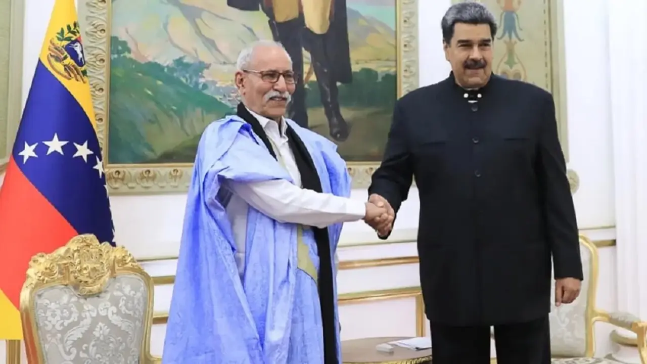 Brahim Ghali y Nicol&aacute;s Maduro