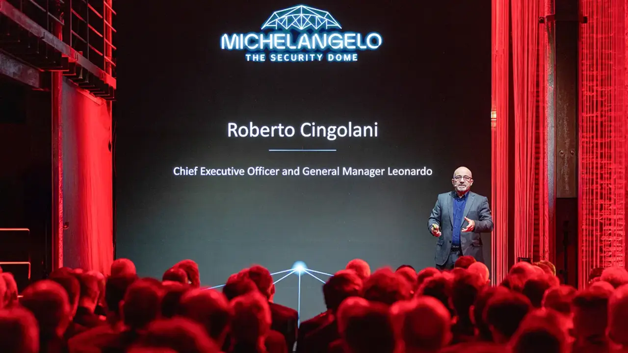 La c&uacute;pula multidominio Michelangelo es la gran apuesta de Roberto Cingolani, el patr&oacute;n de Leonardo desde mayo de 2023, f&iacute;sico y ex ministro de Transici&oacute;n Ecol&oacute;gica en el gobierno del primer ministro Mario Draghi -&nbsp;PHOTO/Leonardo SpA