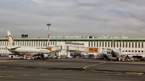 Aeropuerto Internacional Mohamed V de Casablanca, Marruecos, África – PHOTO/Creative Touch Imaging Ltd/NurPhoto/NurPhoto vía AFP