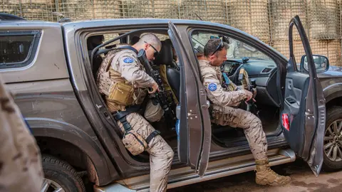 Las tropas españolas, como parte del programa “Misión de Entrenamiento de la Unión Europea en Mali” (EUTM Mali), han estado implicadas en el entrenamiento de brigadas malienses durante más de una década - PHOTO/X/@eutmmali1