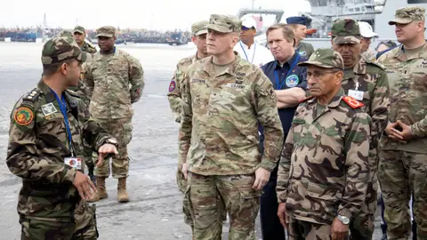 Ejercicios militares African Lion 2024 - PHOTO/X/@FAR_Maroc_