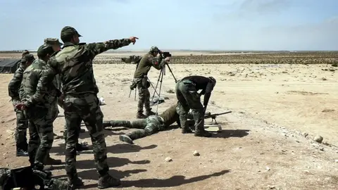Ejercicios militares African Lion 2024 - PHOTO/X/@FAR_Maroc_