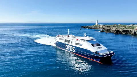 Ferry de la compañía FRS durante su trayecto Ceuta-Tarifa-Tánger - PHOTO/FRS