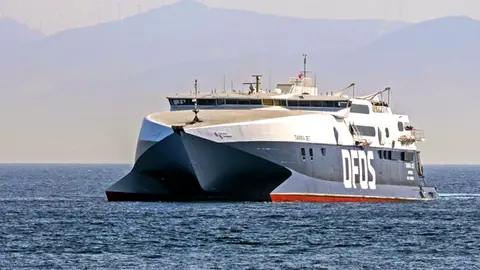 Ferry de la compañía FRS durante su trayecto Ceuta-Tarifa-Tánger - PHOTO/FRS