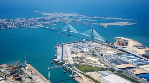 Vista aérea del puerto de Cádiz - PHOTO/PUERTO DE CÁDIZ
