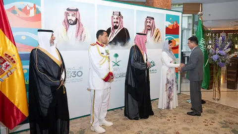 Celebración en Madrid del 94º aniversario de la fundación del Reino de Arabia Saudí – PHOTO/ATALAYAR/GUILLERMO LÓPEZ