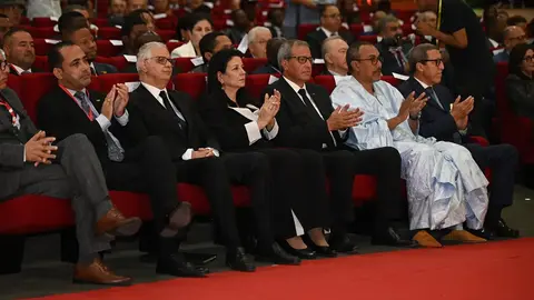 Nizar Baraka, ministro de Equipamiento y Agua, y Amal El Fallah Seghrouchni, ministra delegada ante el Jefe de Gobierno para la Transición Digital y la Reforma Administrativa