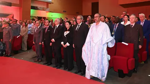 Nizar Baraka, ministro de Equipamiento y Agua, y Amal El Fallah Seghrouchni, ministra delegada ante el Jefe de Gobierno para la Transición Digital y la Reforma Administrativa