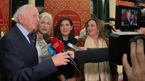 André Azoulay en la Feria de Artesanía de Marruecos en la Fundación Tres Culturas