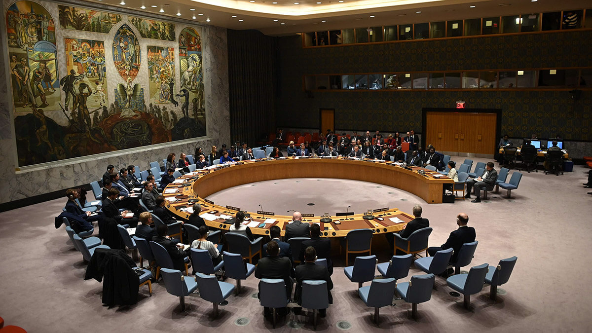 PHOTO/AFP - Consejo de Seguridad de la ONU en la sede de las Naciones Unidas en Nueva York