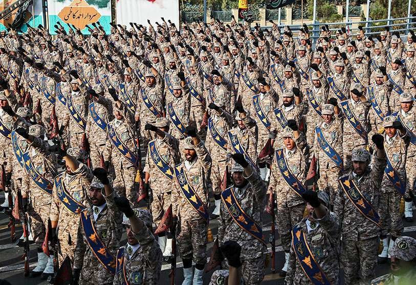 AFP/HO/PRESIDENCIA IRAN - Miembros del Cuerpo de la Guardia Revolucionaria Islámica de Irán (IRGC)