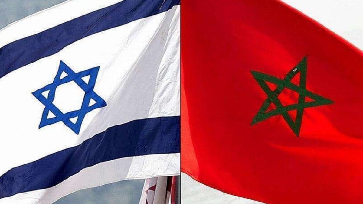 FOTO/FILE - Banderas de Israel y Marruecos
