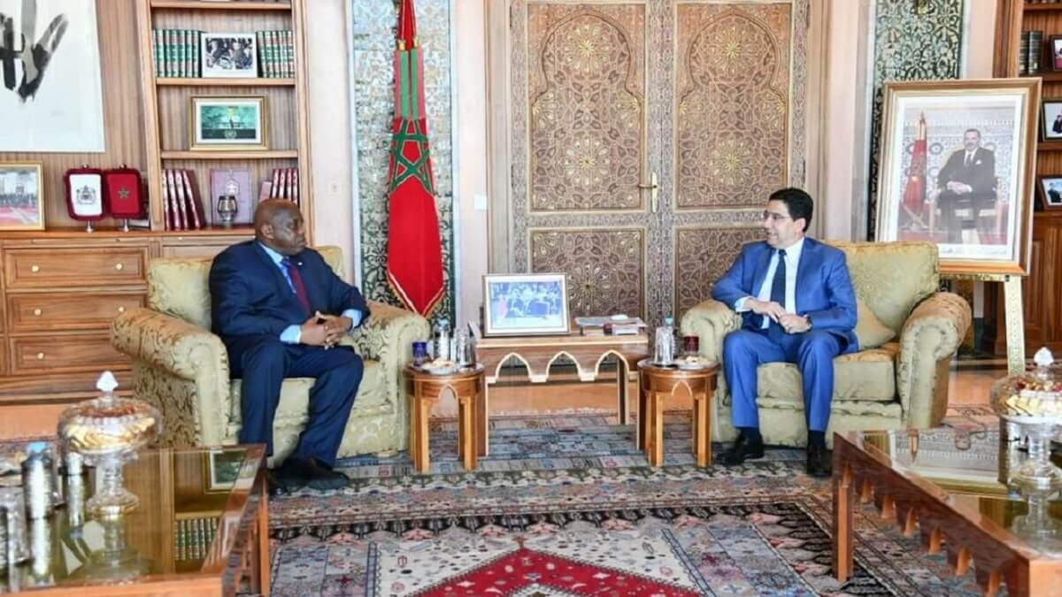 PHOTO/TWITTER/MAROC DIPLOMATIE/@MarocDiplomatie – Morissanda Kouyaté y Nasser Bourita