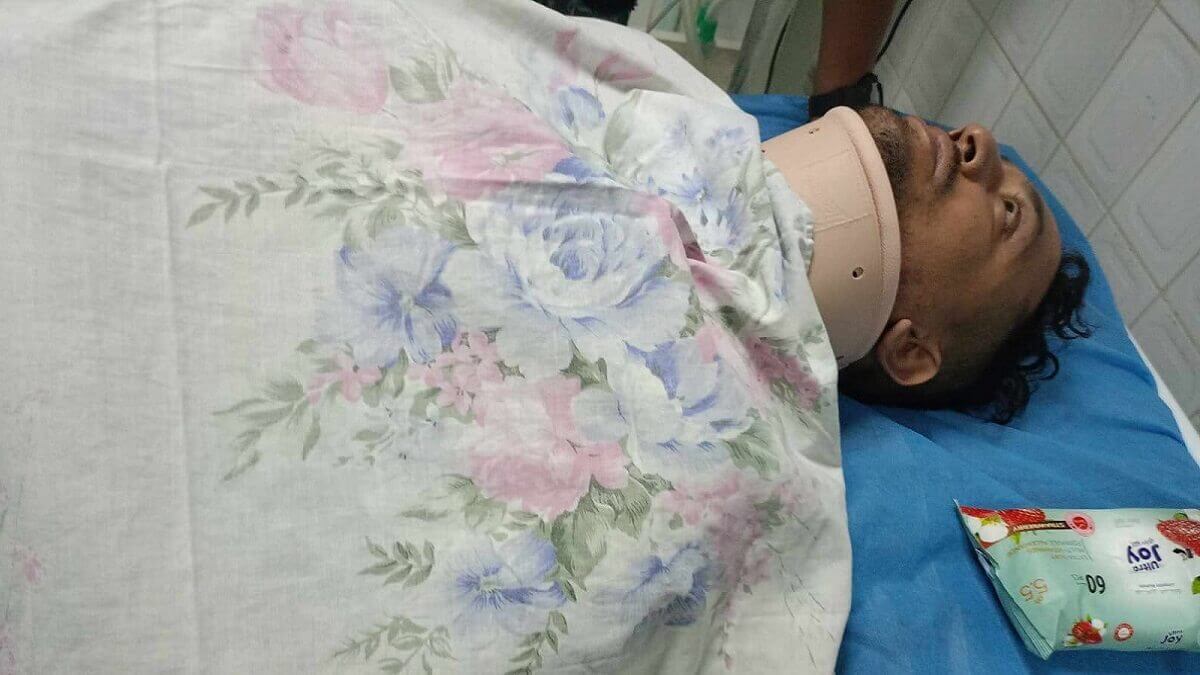 PHOTO/ARCHIVO - Imagen de la víctima, Haïthem Djebbari, durabnte su estancia en el hosptial