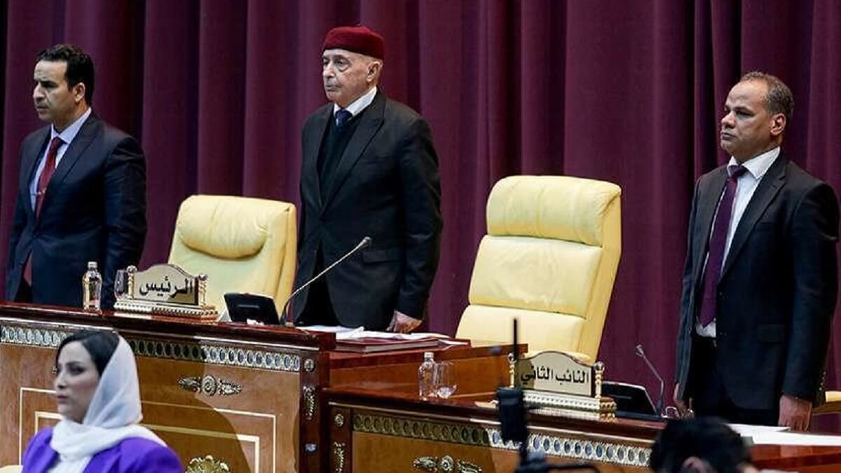 El presidente del Parlamento de Libia, Aguilah Saleh- PHOTO/AFP