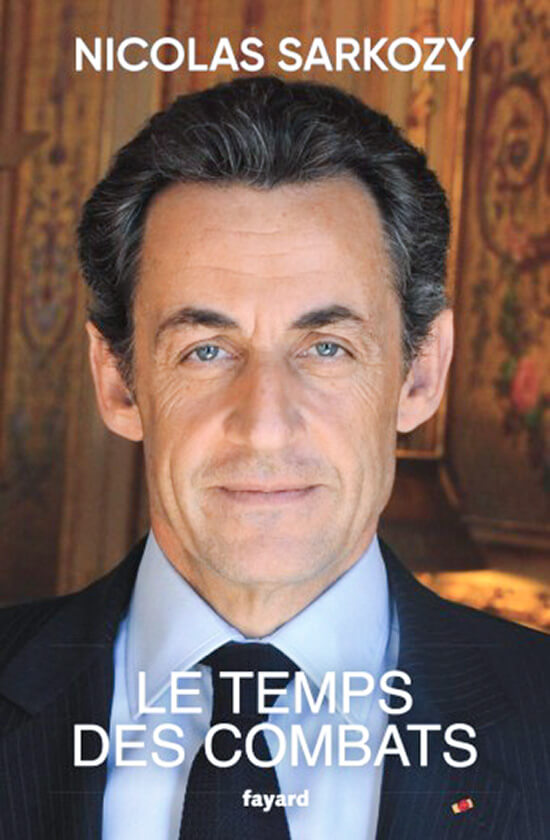 PHOTO/ Éditions Fayard - Portada del libro de Nicolas Sarkozy (Le Temps des combats)