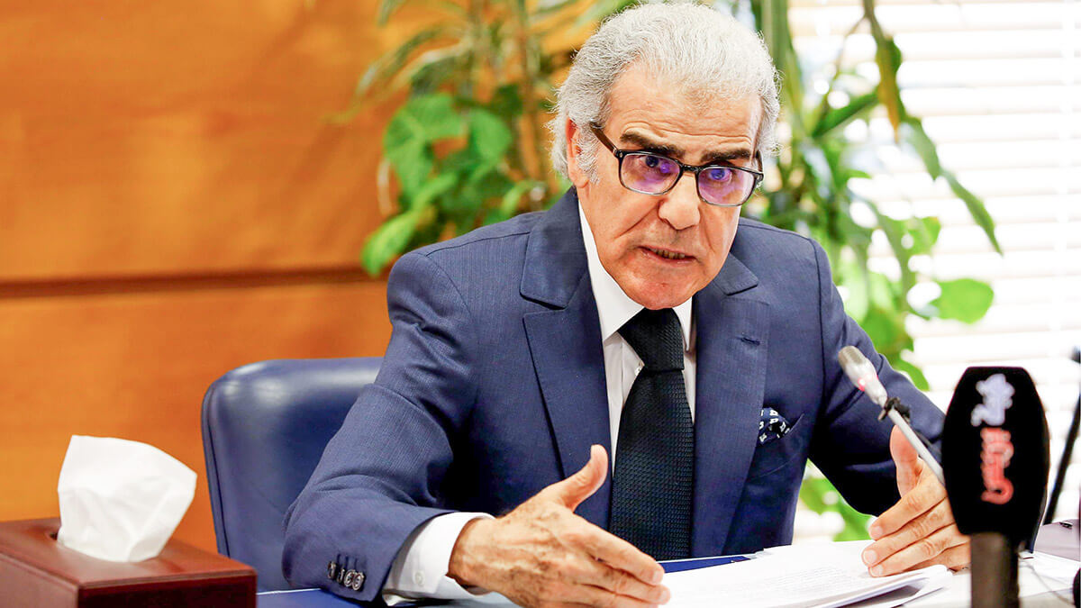 REUTERS/YOUSSEF BOUDIAL - El gobernador del Banco Central de Marruecos, Abdellatif Jouahri
