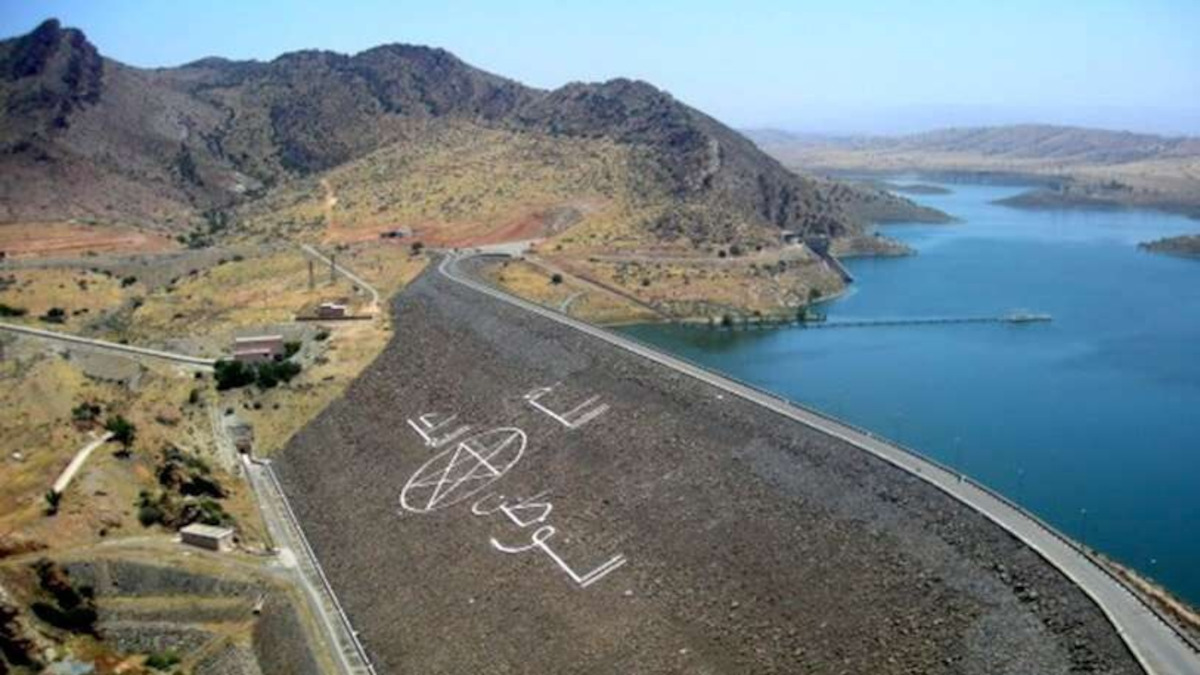 La presa de Youssef Ben Tachfin en el uadi de Massa, en la provincia de Tiznit, inaugurada en 1972 - PHOTO/MAP