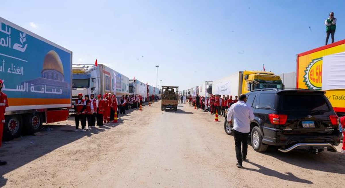 onu camiones rafaa gaza