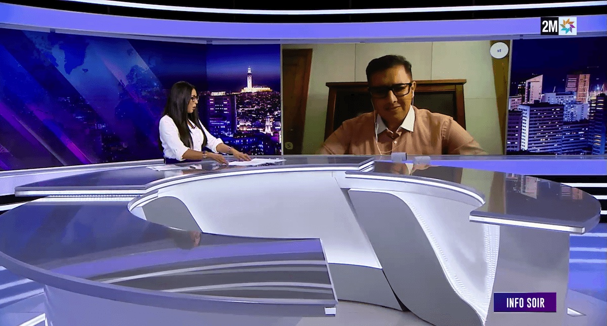 IMAGEN ENTREVISTA NMOUATI 2MTV 16 NOVIEMBRE 2023