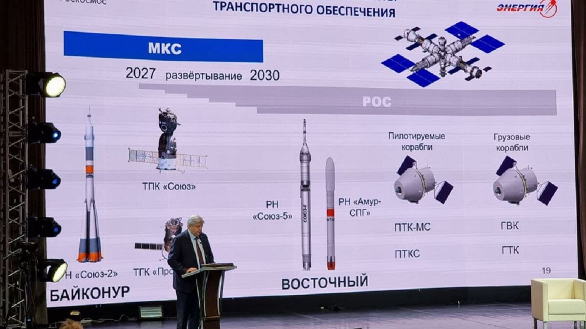 PHOTO/Roscosmos - El diseñador general de complejos espaciales tripulados de Rusia y director de la gran compañía Energía, el excosmonauta Vladimir Solovyov, en imagen, es el impulsor del proyecto ROS