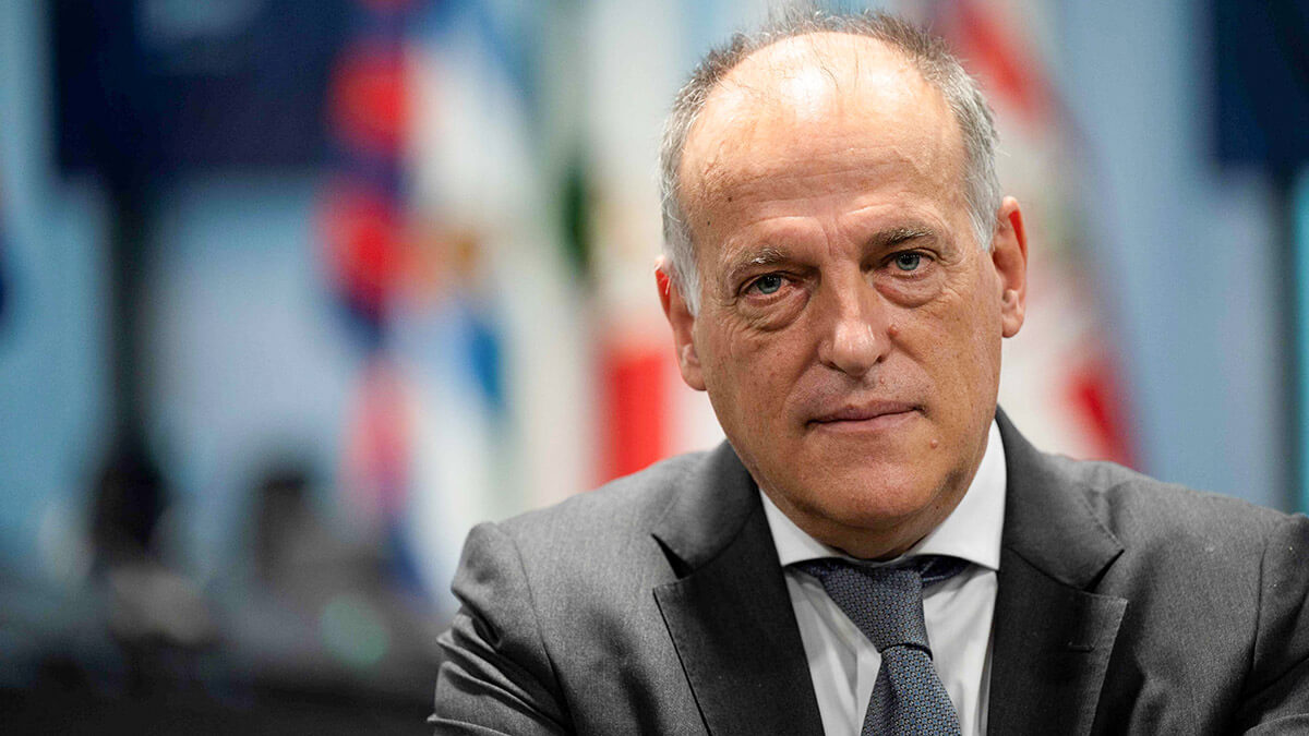 El presidente de la Liga Javier Tebas
AFP/PIERRE-PHILIPPE MARCOU