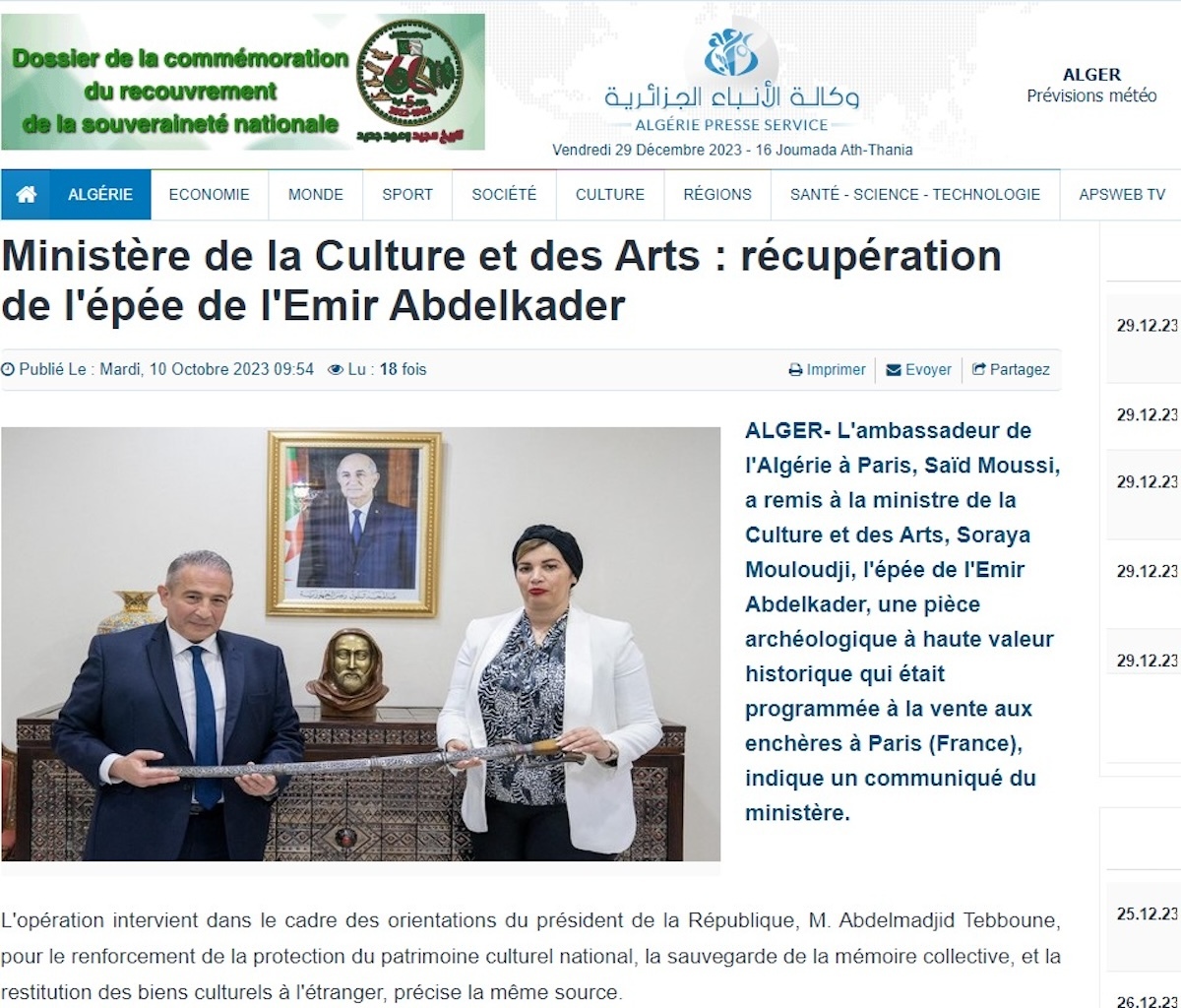 argelia agencia espada embajadora