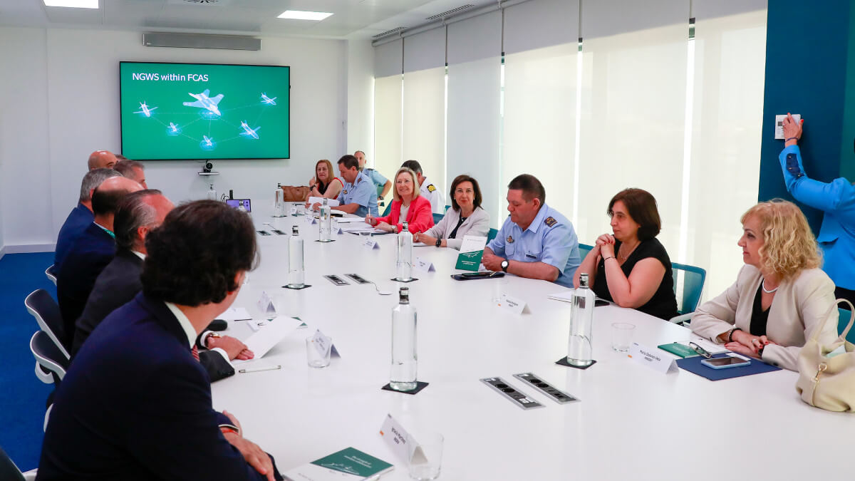 PHOTO/MDE-Raúl Somonte - El ministerio de Defensa ha asignado a Indra la coordinación de las responsabilidades españolas en el marco del programa FCAS, el futuro avión de combate que Berlín, Madrid y París tienen en desarrollo