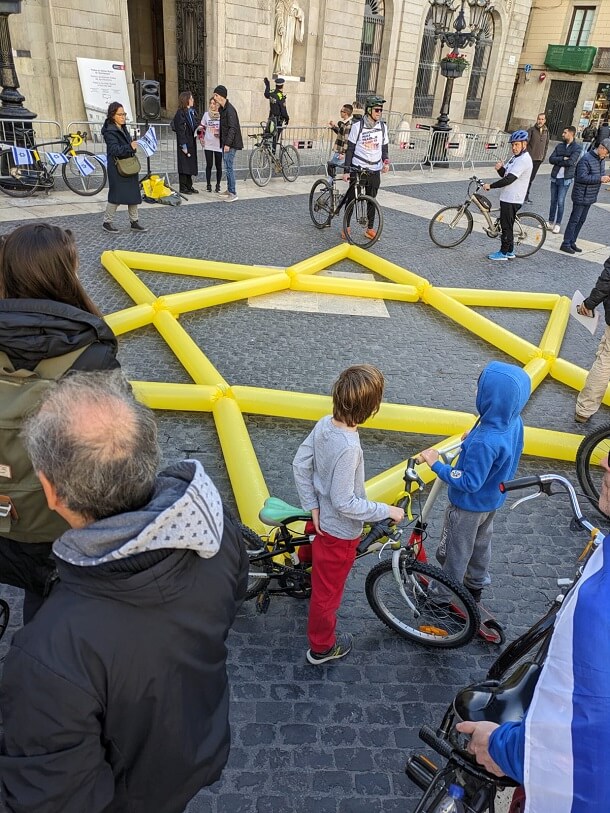 Bicicletada por Israel en Madrid