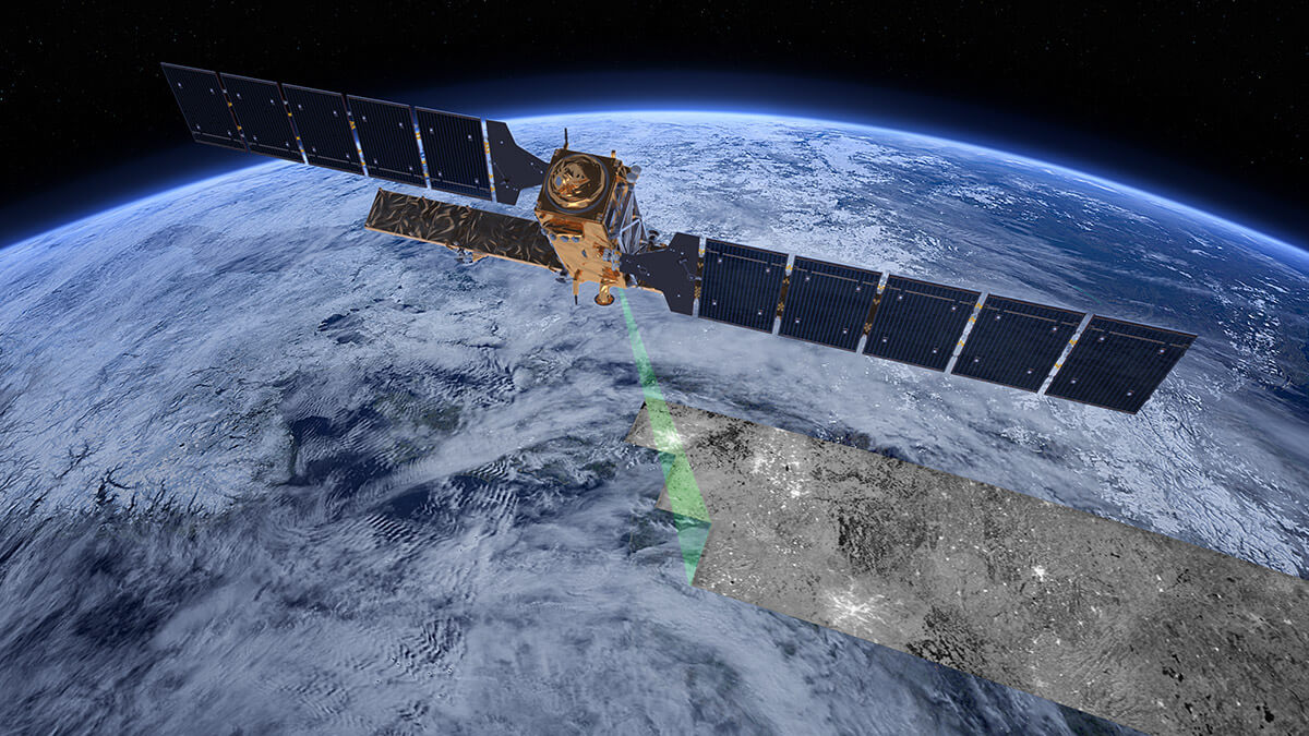 El satélite de tecnología radar SAR Sentinel-1C debe situarse en órbita a cerca de 700 kilómetros de altura. Debería hacerlo el lanzador Vega-C, pero los riesgos son muy altos y es probable que lo haga el norteamericano Falcón 9 - PHOTO/ESA-ATC Medialab