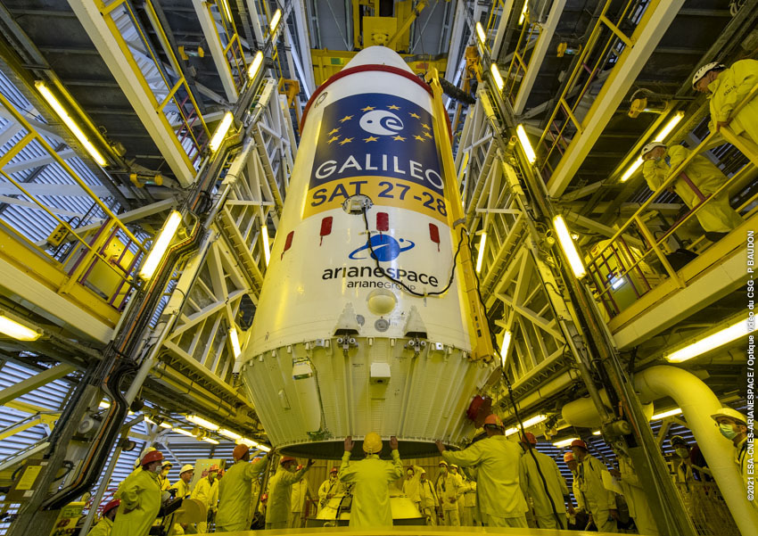 PHOTO/ESA-CNES-Arianespace – Los dos últimos satélites Galileo, números 27 y 28, se emplazaron en el espacio en diciembre de 2021. Los siguientes dos están programados para ser lanzados en abril y dos más en julio del presente año