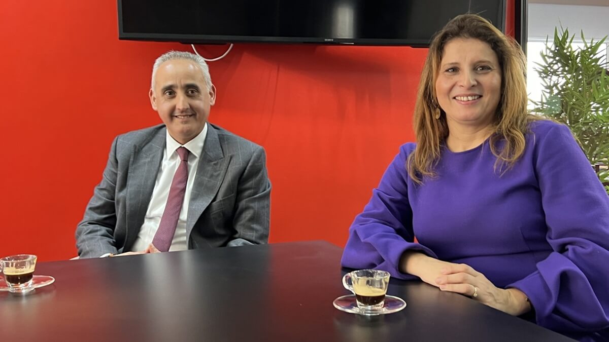 Nafeh Agourram, presidente del Consejo de Expertos Contables y Loubna Ourtassi, vicepresidenta (PHOTO/ATALAYAR)