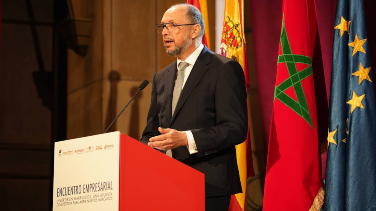 Mohcine Jazouli, ministro delegado del Jefe del Gobierno encargado de la Inversión, la Convergencia y la Evaluación de las Políticas Públicas del Reino de Marruecos - PHOTO/@FomentTreball