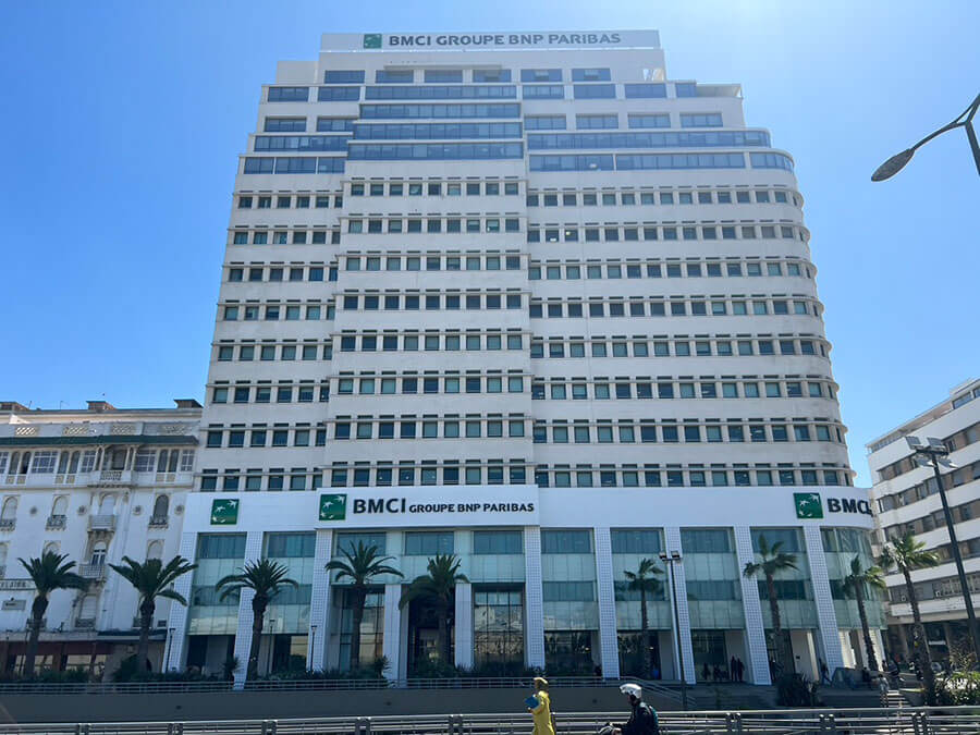 Sede del banco BMCI en Casablanca, Marruecos PHOTO/ATALAYAR
