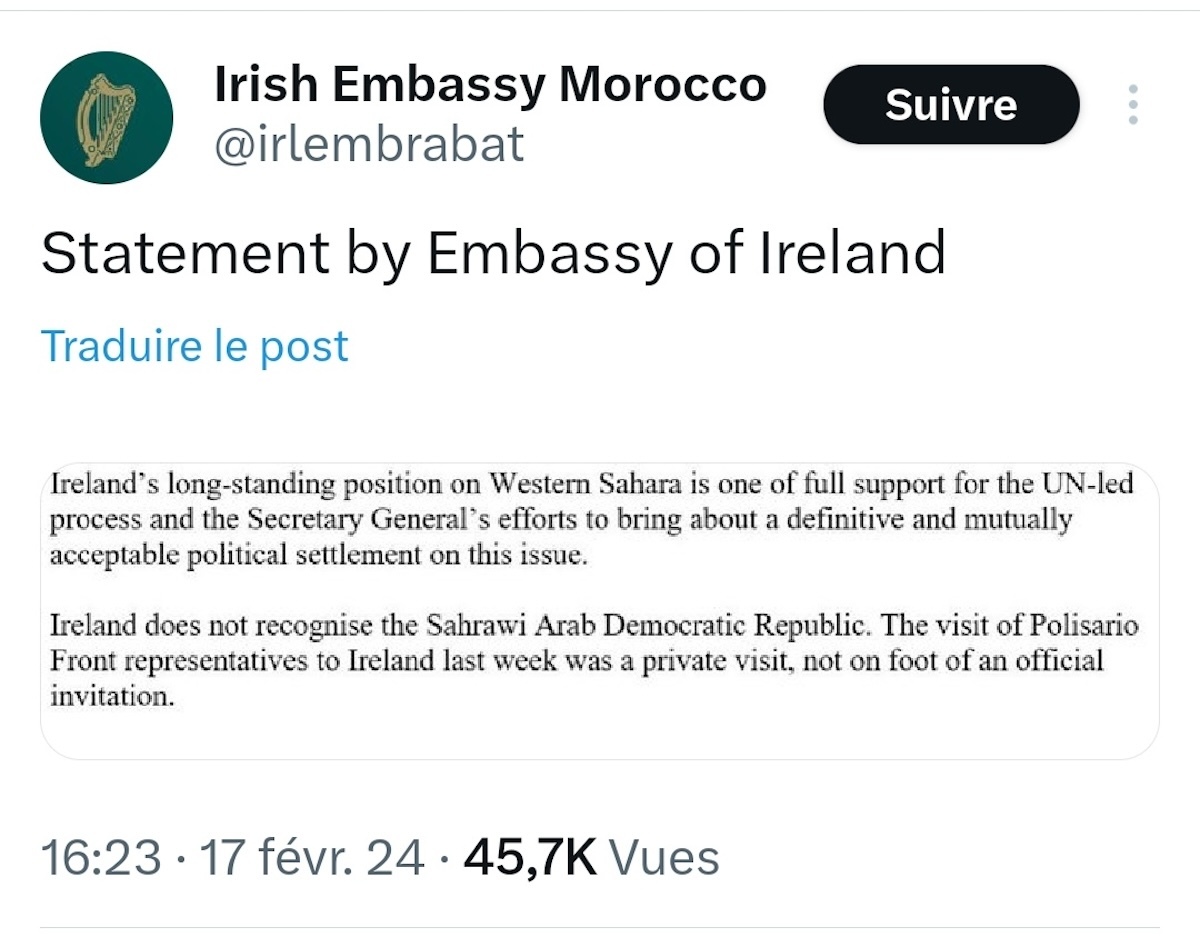 irlanda embajada rabat