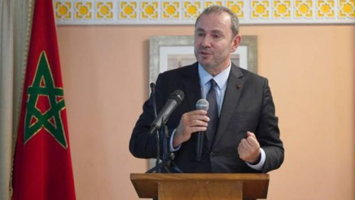 El embajador francés en Rabat, Christophe Lecourtier, en un evento sobre las relaciones franco-marroquíes, organizada en la Facultad de Ciencias Jurídicas, Económicas y Sociales - PHOTO/FILE