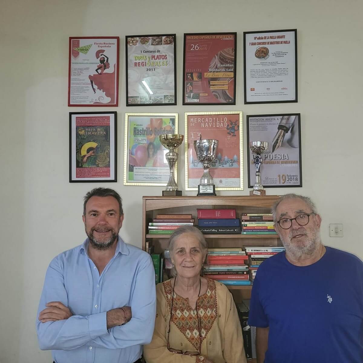 Alberto Ordobás, Soledad López y José Pablo Díaz, "La Bene"