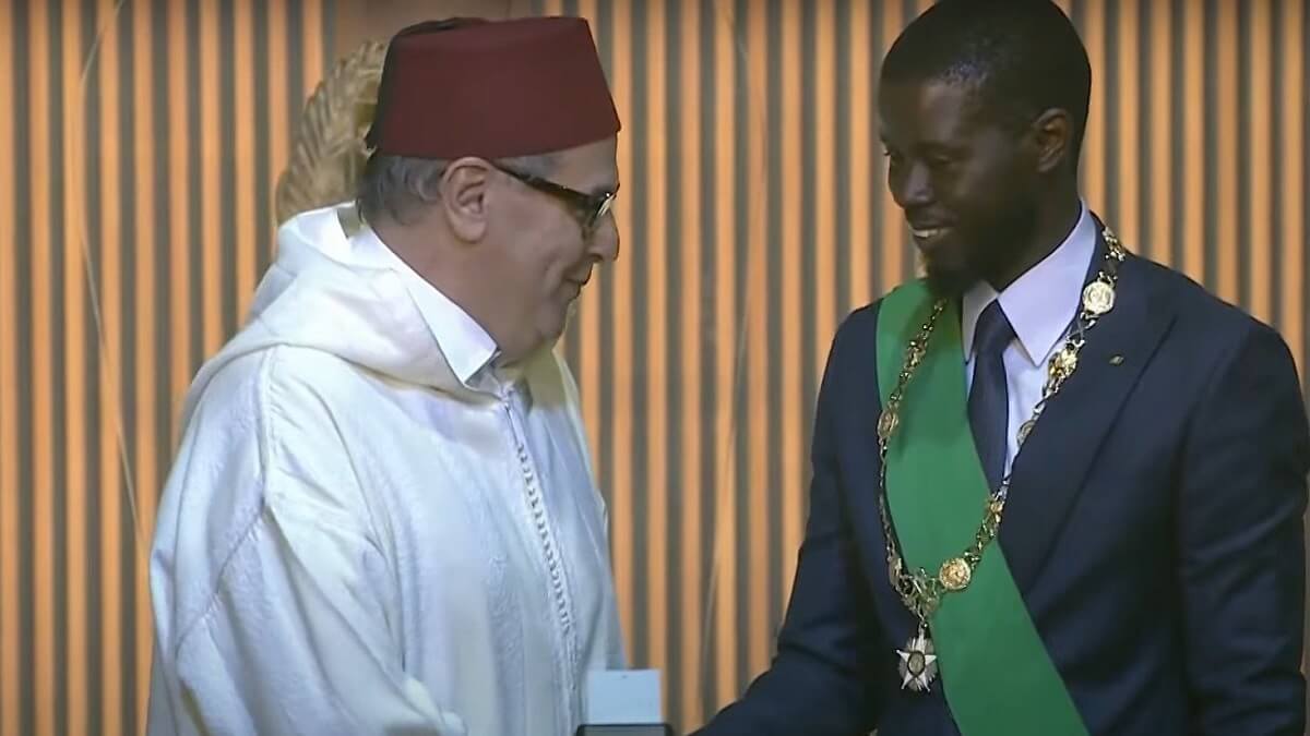 Aziz Akhannouch, jefe de Gobierno de Marruecos, y Bassirou Diomaye Faye, presidente de Senegal – PHOTO/X/@DiplomaciaM/MINISTERIO DE ASUNTOS EXTERIORES DE MARRUECOS