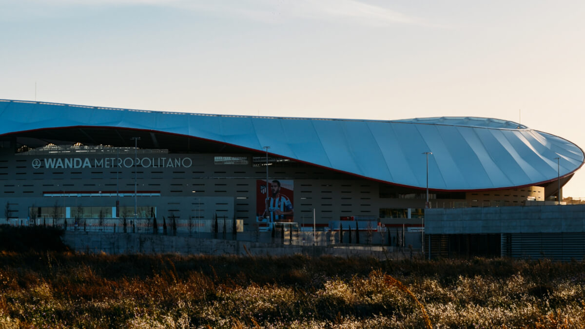 Estadio Metropolitano, del Atlético de Madrid, España - <a data-cke-saved-href="https://depositphotos.com/es/?/" href="https://depositphotos.com/es/?/">Depositphotos</a>