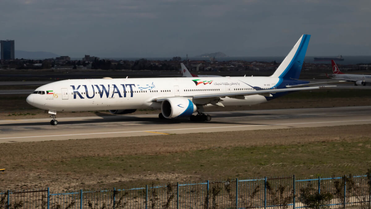 Boeing 777 - 300 ER de Kuwait Airlines - <a data-cke-saved-href="https://depositphotos.com/es/?/" href="https://depositphotos.com/es/?/">Depositphotos</a>