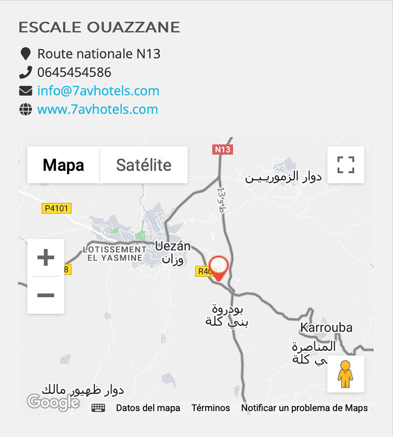 mapa ouazzane