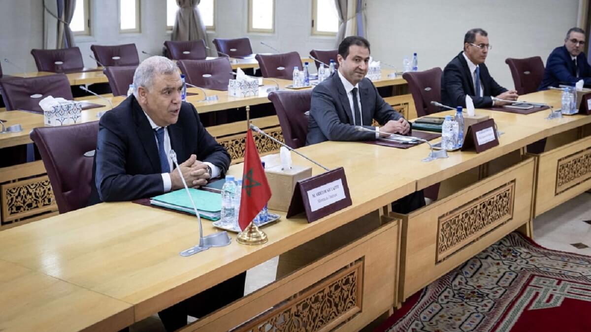 Abdelaouafi Laftit en su reunión con Gérald Darmanin - PHOTO/FADEL SENNA/AFP